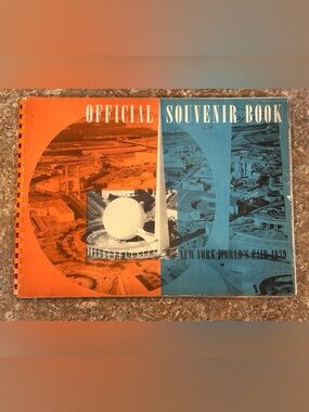 1939 New York World's Fair Official Souvenir Book, Vintage Coffee Table Book